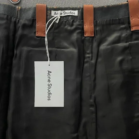 Acne Studios Leather Runway Skirt SS22 - Picture 5 of 10
